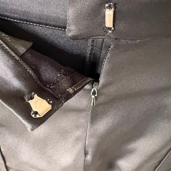 Tadashi Shoji Pants Womens Size 8 Black Silky Designer Professional Event - Picture 13 of 16